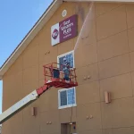 Power washing Best Western